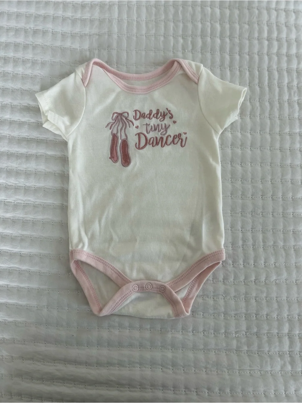Three-Pack Baby Girls One-Piece Bodysuits -  Size 6-9 months